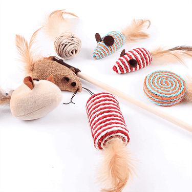 Cutie Catz 7pcs Feather Cat Toy KittyNook